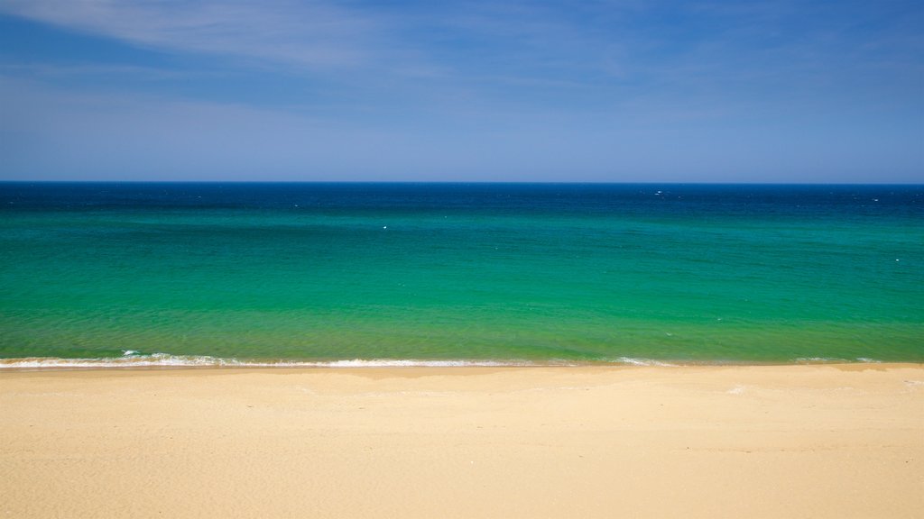 Playa de Jeongdongjin ofreciendo una playa de arena, vista panorámica y vista general a la costa