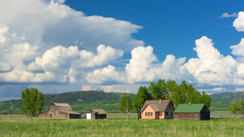 Mormon Row Historic District featuring tranquil scenes, a house and landscape views