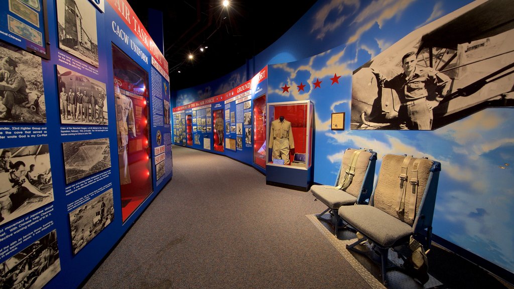 Warner Robins Museum of Aviation showing interior views