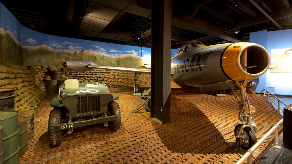 Warner Robins Museum of Aviation showing interior views