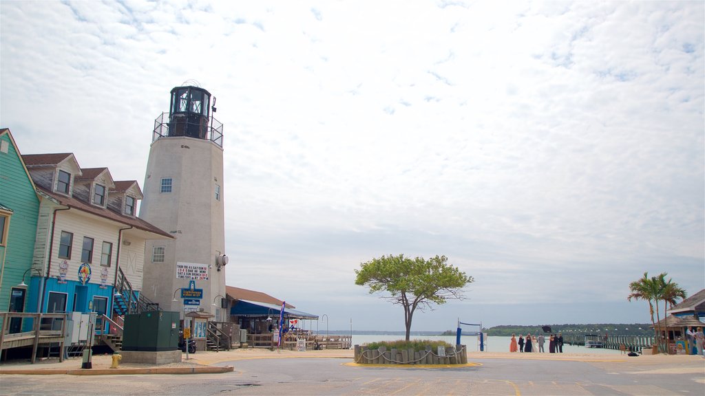 Dewey Beach toont een vuurtoren