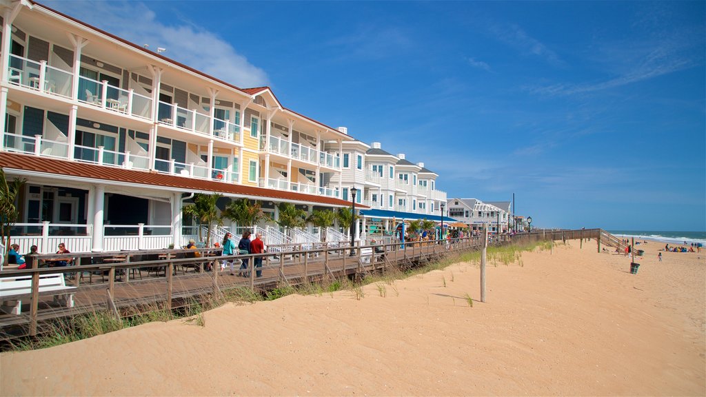 Bethany Beach que incluye una playa y vistas generales de la costa