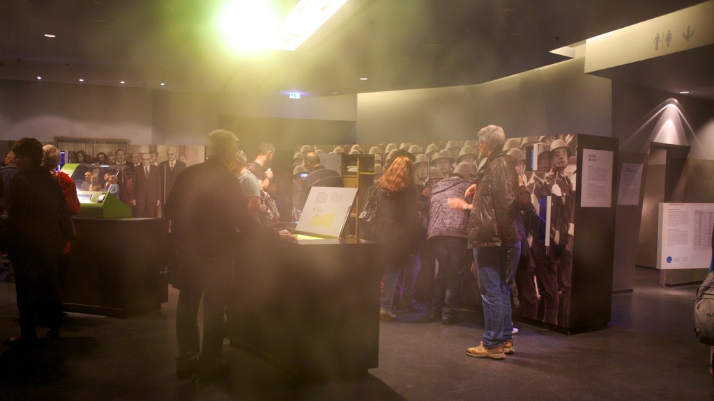 DDR Museum showing interior views as well as a large group of people