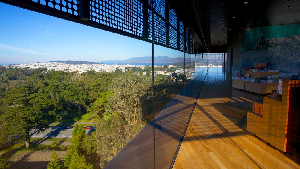 De Young Museum showing interior views