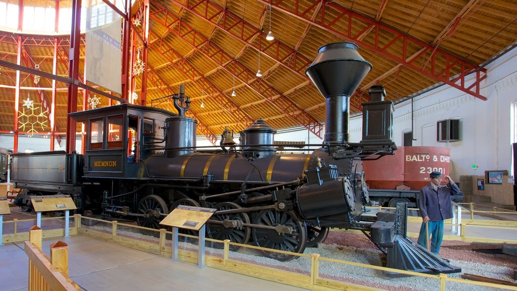 Baltimore showing interior views and railway items