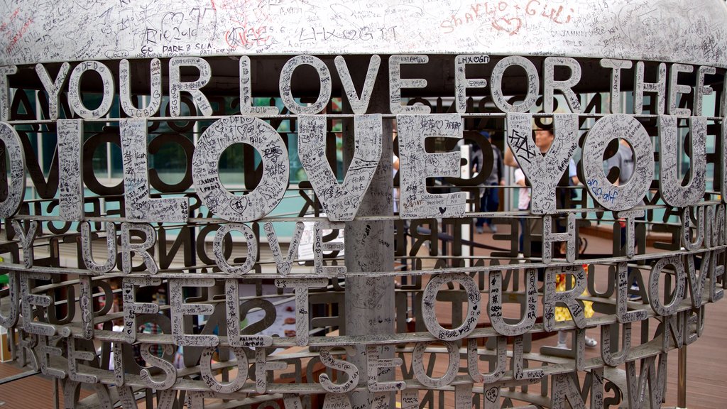 Namsan Park, Seoul, South Korea which includes outdoor art