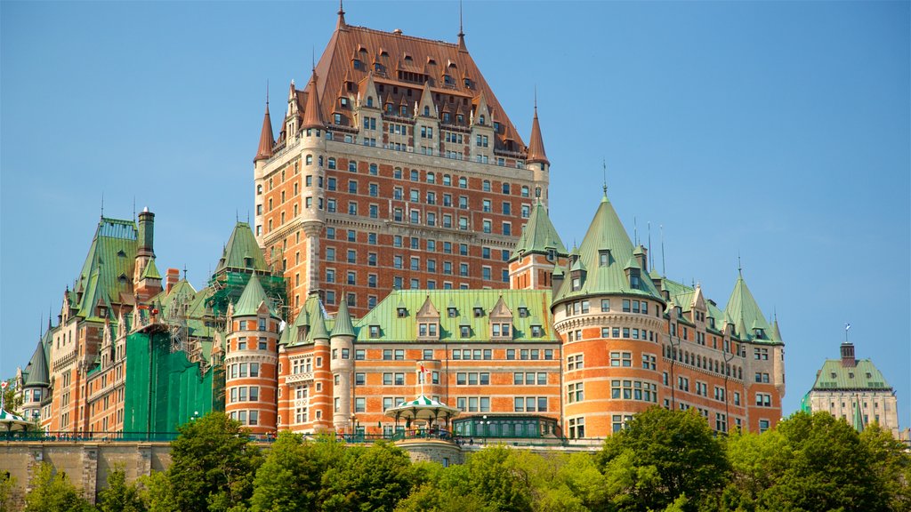 Le Château Frontenac inclusief historische architectuur