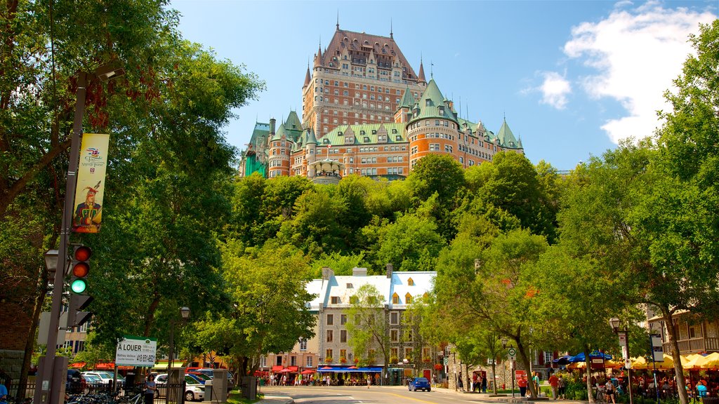 Le Château Frontenac mostrando arquitectura patrimonial