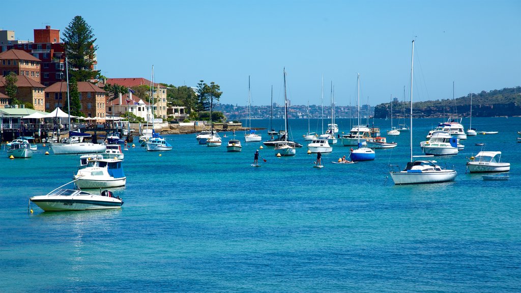 Manly which includes a bay or harbour and a coastal town