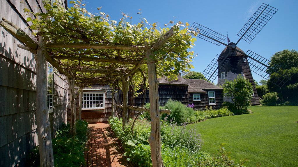 Home Sweet Home Museum showing a windmill and heritage elements