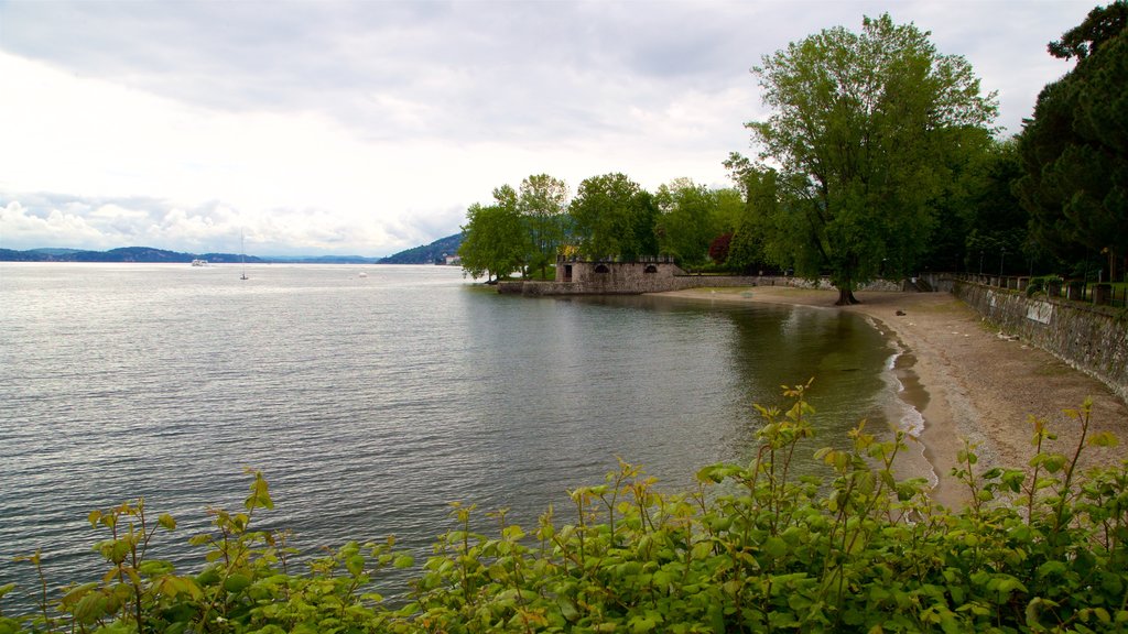 Villa Fedora showing a beach and a lake or waterhole