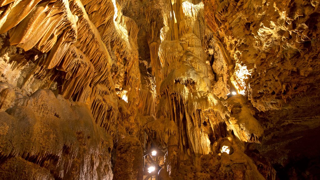 Bridal Cave showing caves