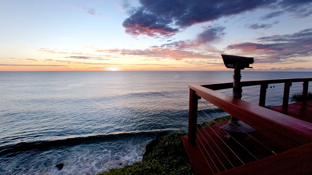 Point Danger featuring views, landscape views and a sunset