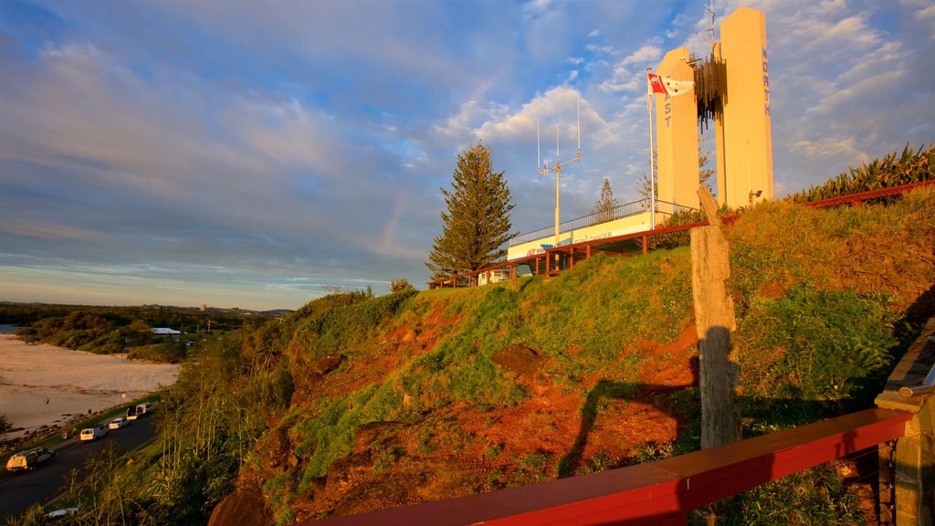 Point Danger which includes a sunset and a beach