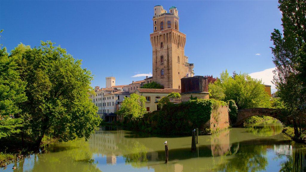 La Specola Observatory showing a pond and heritage architecture