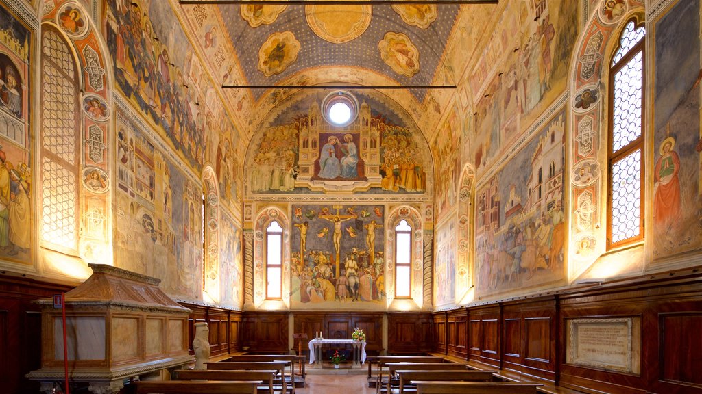 Oratory of San Giorgio featuring religious aspects, heritage elements and interior views