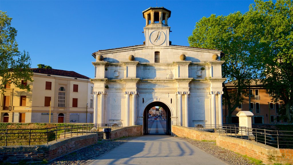 Porta Ognissanti featuring heritage elements and a sunset