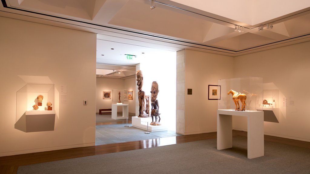 Fred Jones Jr. Museum of Art featuring art and interior views