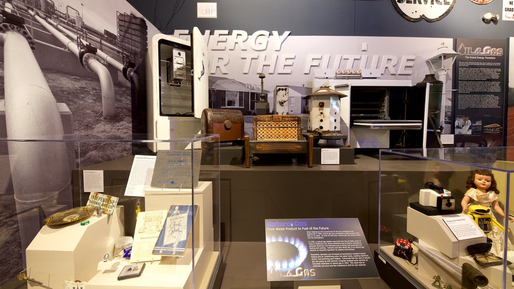 Oklahoma History Center showing interior views and signage