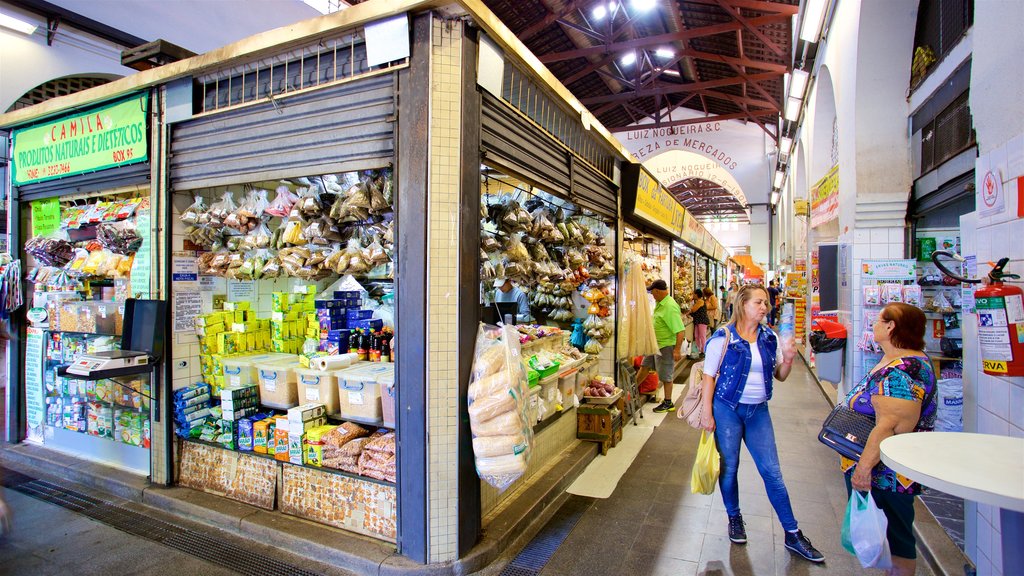 Municipal Market showing markets and interior views as well as a couple