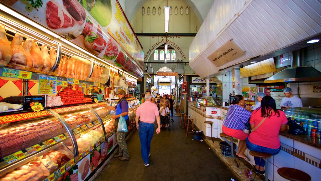 Municipal Market featuring markets, interior views and food