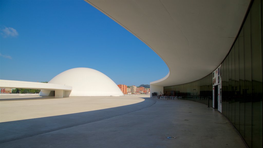 Oscar Niemeyer Cultural Centre which includes modern architecture