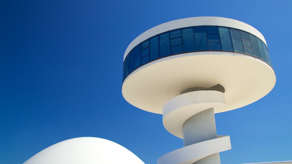 Oscar Niemeyer Cultural Centre showing modern architecture