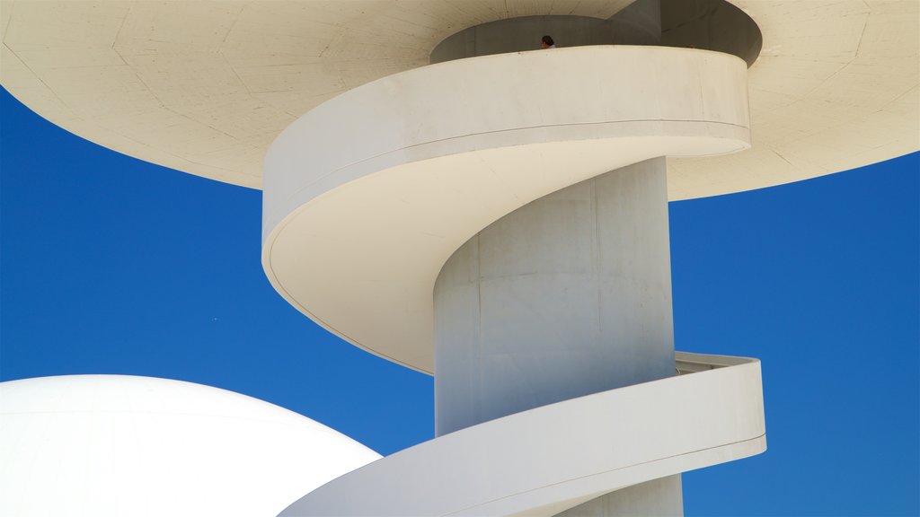 Oscar Niemeyer Cultural Centre which includes modern architecture