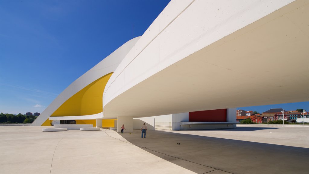 Oscar Niemeyer Cultural Centre which includes modern architecture