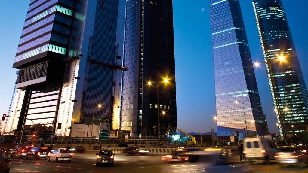 Madrid showing a skyscraper, a city and cbd