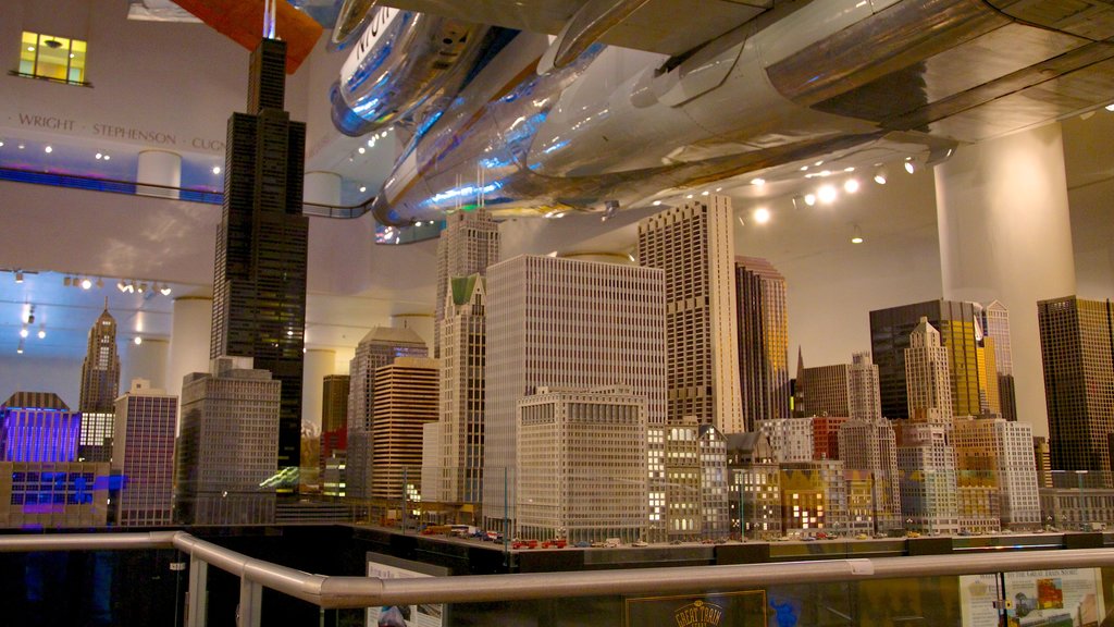 Chicago Museum of Science and Industry showing interior views