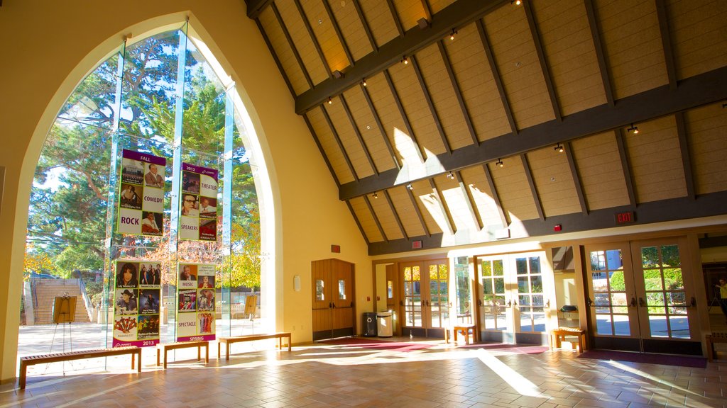 Sunset Center showing interior views