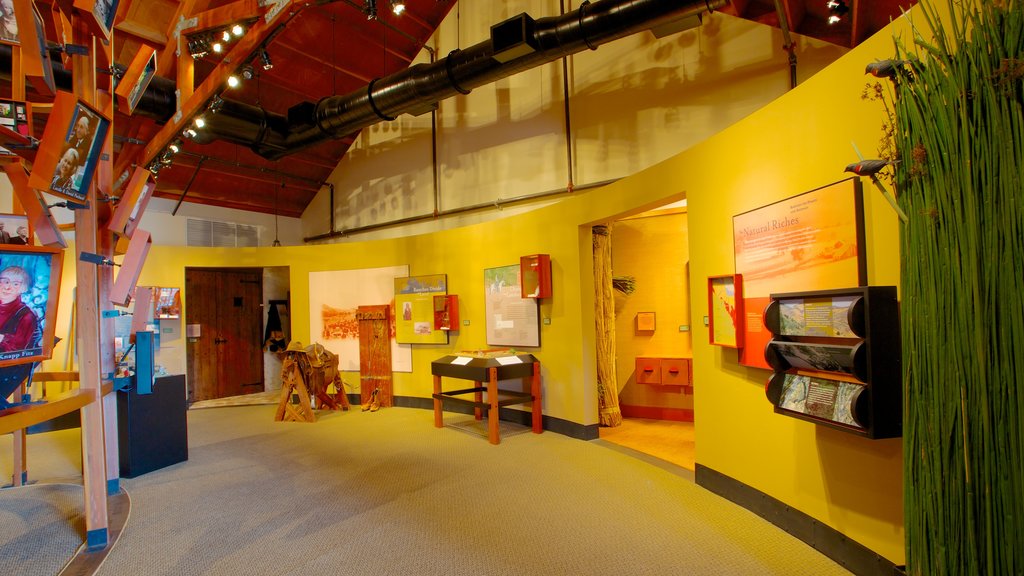 Los Altos History Museum showing interior views