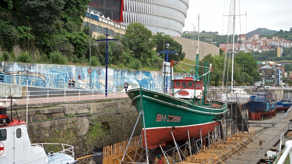 Maritime Museum showing a marina