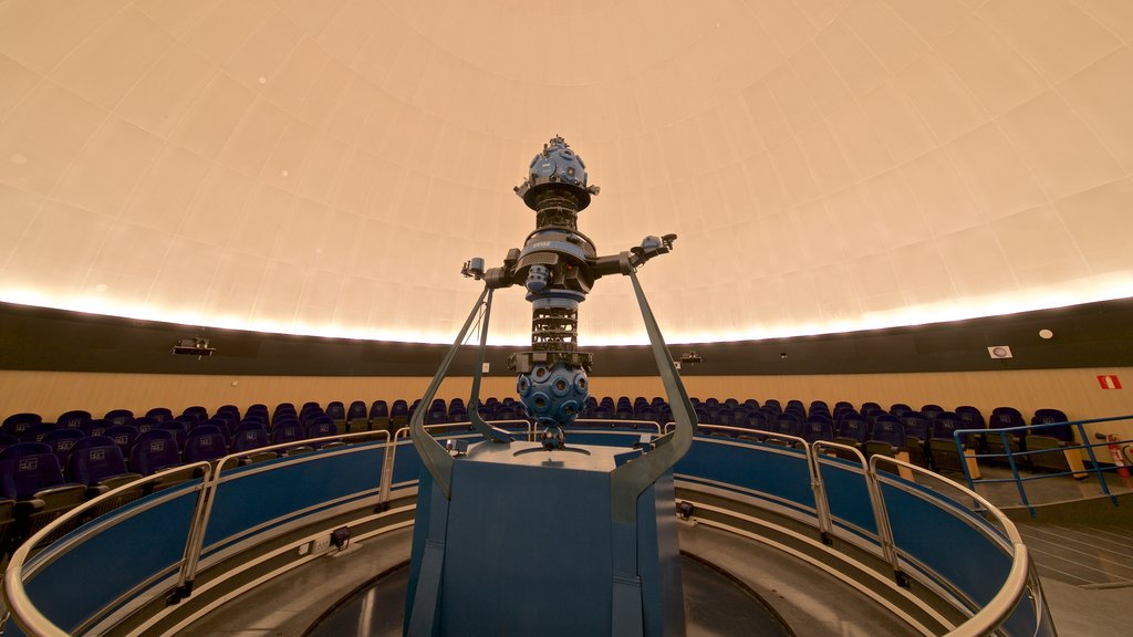 Pamplona Planetarium showing interior views and an observatory