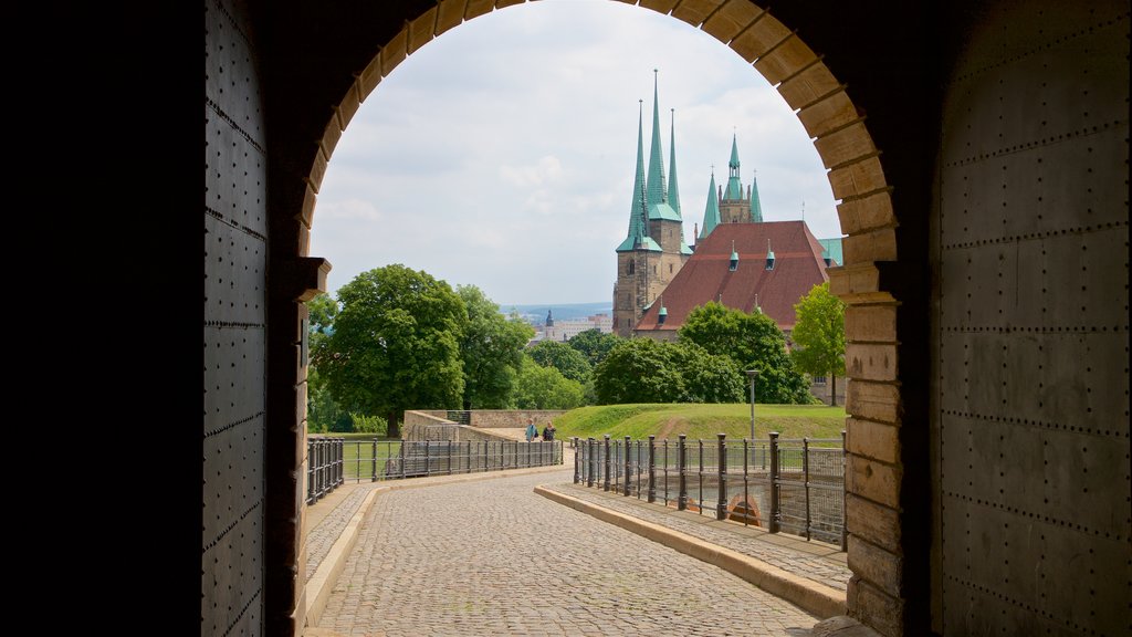 Zitadelle Petersberg featuring interior views and heritage architecture