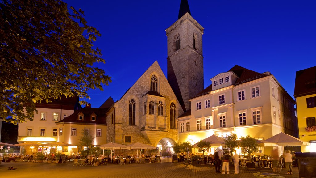 Ägidienkirche mostrando escenas de noche y arquitectura patrimonial