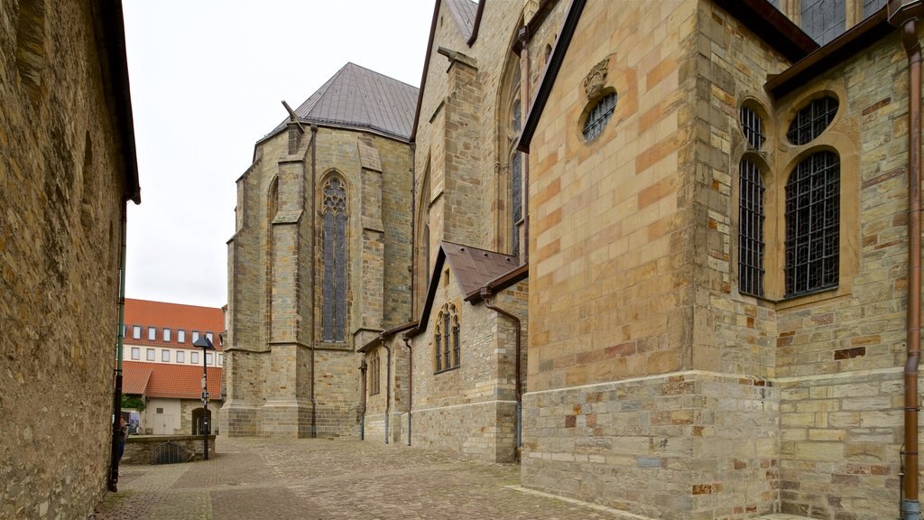 Paderborn Cathedral showing heritage elements