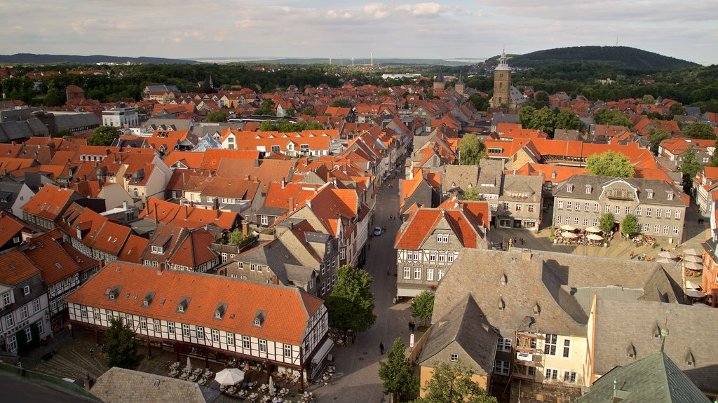 Market Church which includes a city and landscape views