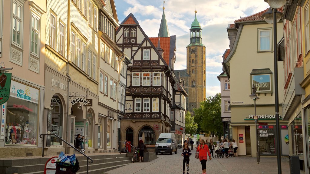 Market Church featuring heritage elements, a city and street scenes