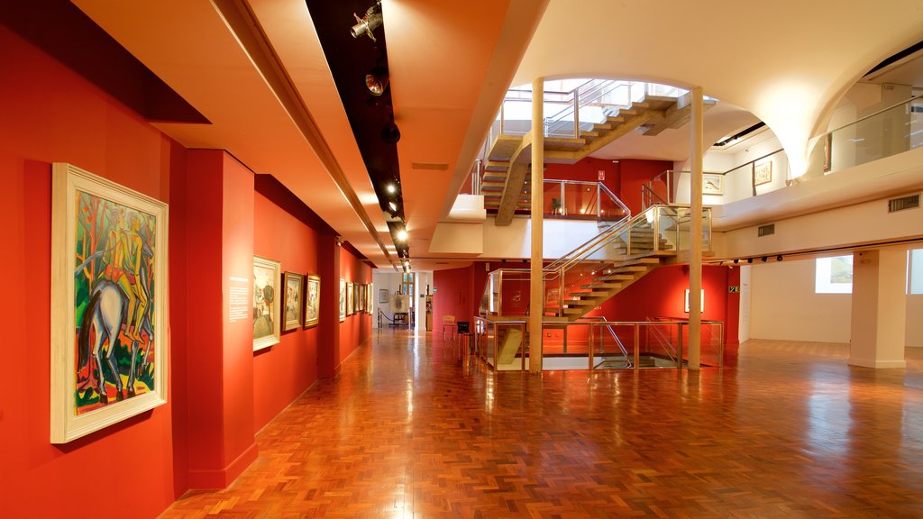 Museum Inimá de Paula showing art and interior views