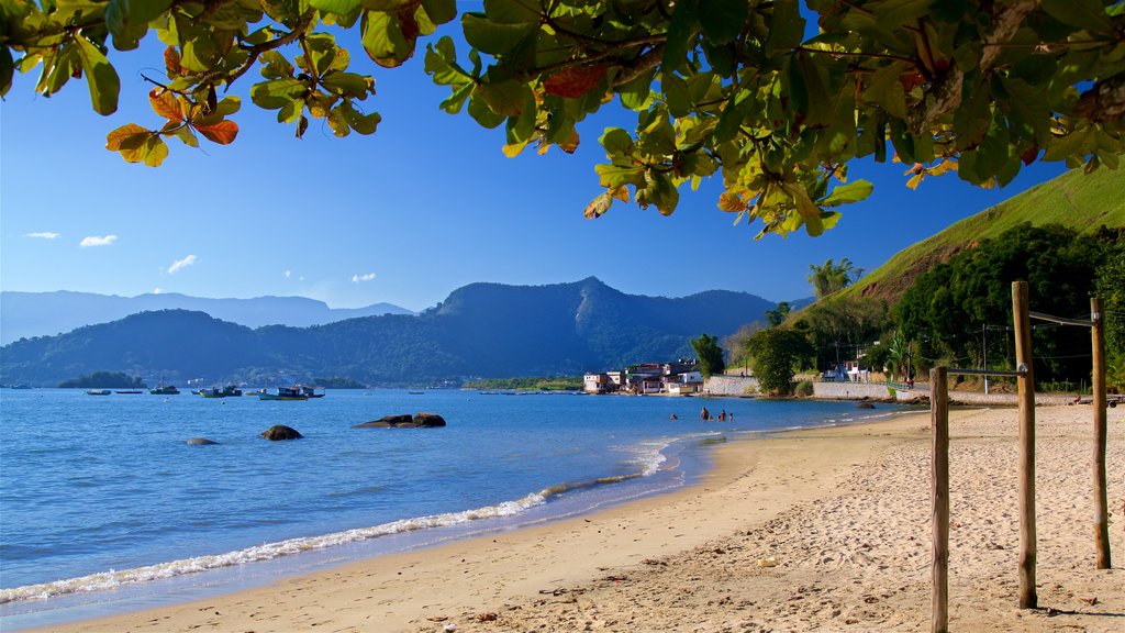 Enseada Beach which includes a sandy beach and general coastal views