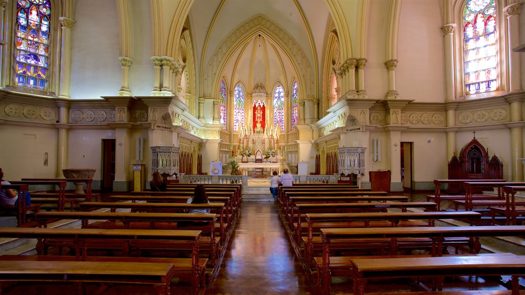 Boa Viagem Cathedral showing heritage elements, a church or cathedral and interior views