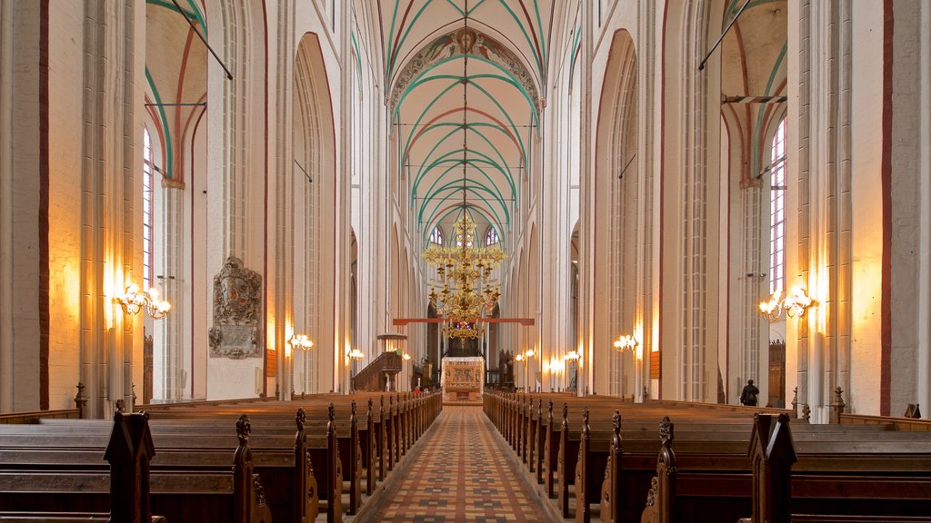 Catedral de Schwerin caracterizando uma igreja ou catedral, vistas internas e elementos de patrimônio