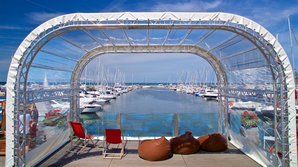 Marina Kuehlungsborn showing a bay or harbor