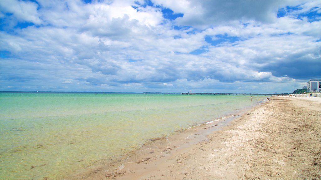 Scharbeutz showing a sandy beach and general coastal views