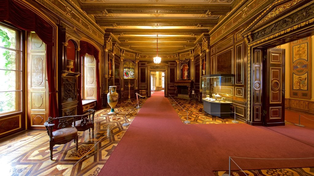 Schwerin Castle featuring heritage elements and interior views