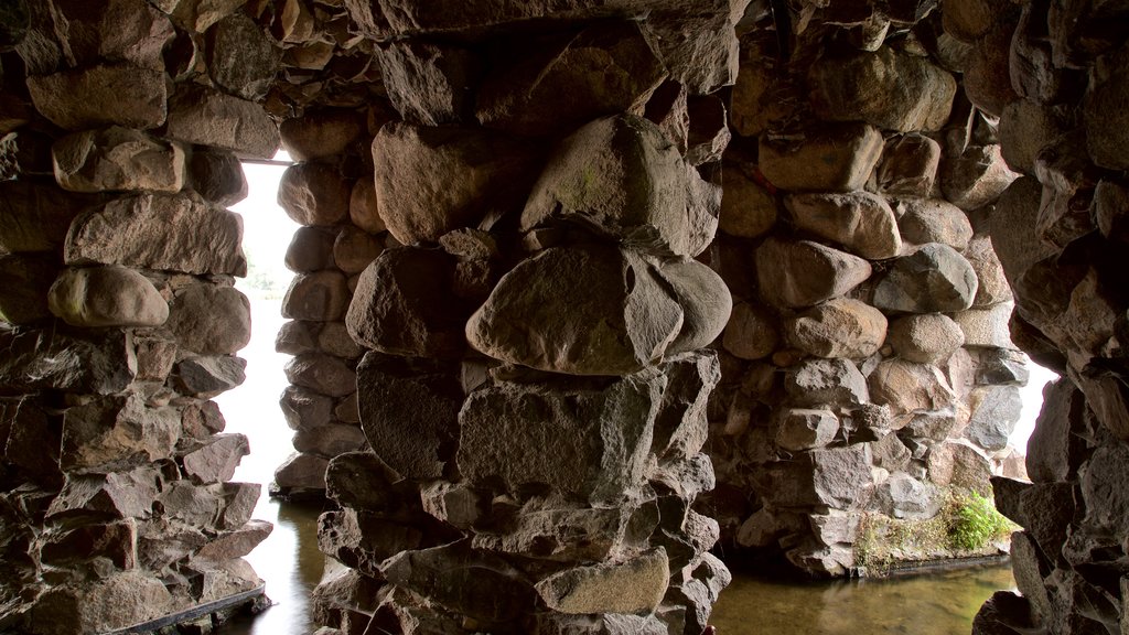 Schwerin Castle showing caves