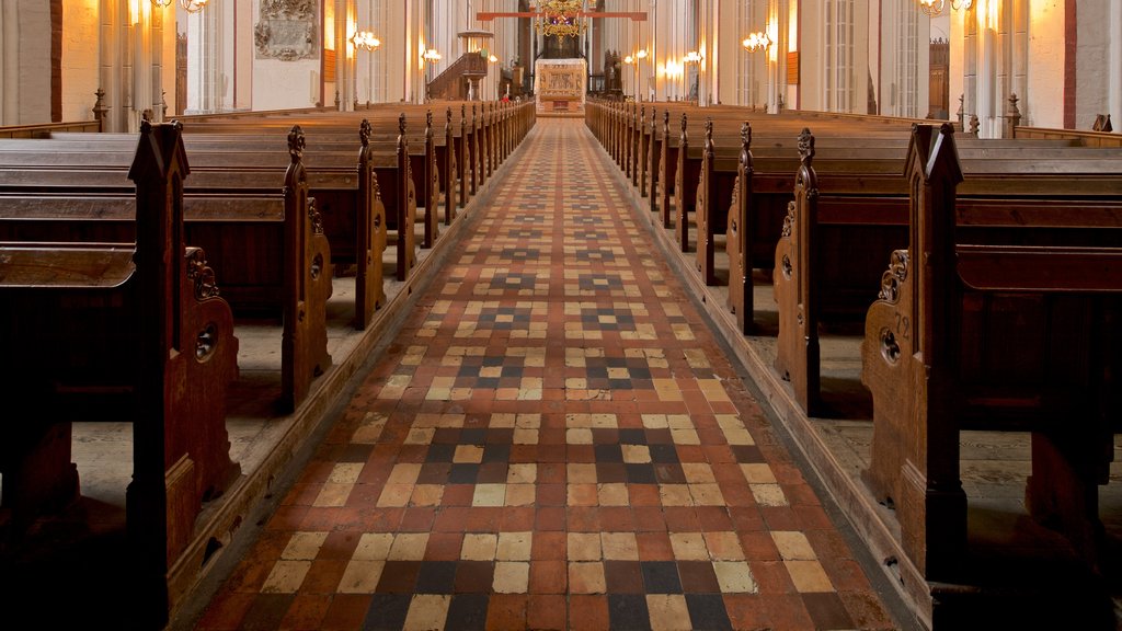 Cathédrale de Schwerin qui includes éléments du patrimoine, une église ou une cathédrale et scènes intérieures