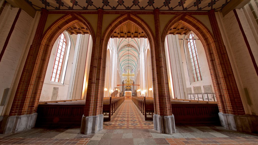 Schwerin Cathedral featuring interior views, a church or cathedral and heritage elements